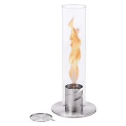 Höfats Tischfeuer SPIN 120 silber Hot