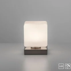 Paul Neuhaus Tischleuchte Dadoa silber, weiss Hot