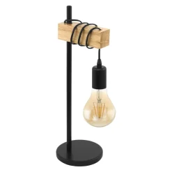 EGLO Tischleuchte Townshend schwarz New