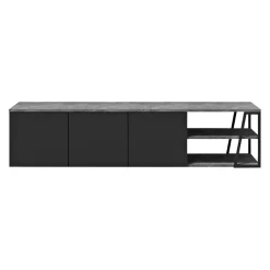 Temahome TV-Möbel Albi betongrau, schwarz New