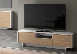 Sikelia TV-Möbel Living nussbaumfarbig, weiss Hot