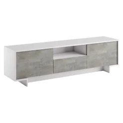 Sikelia TV-Möbel Living betongrau, weiss Sale