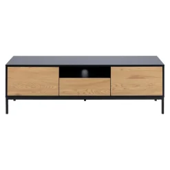 MID.YOU TV-Möbel Seaford schwarz, wildeichefarbig Discount