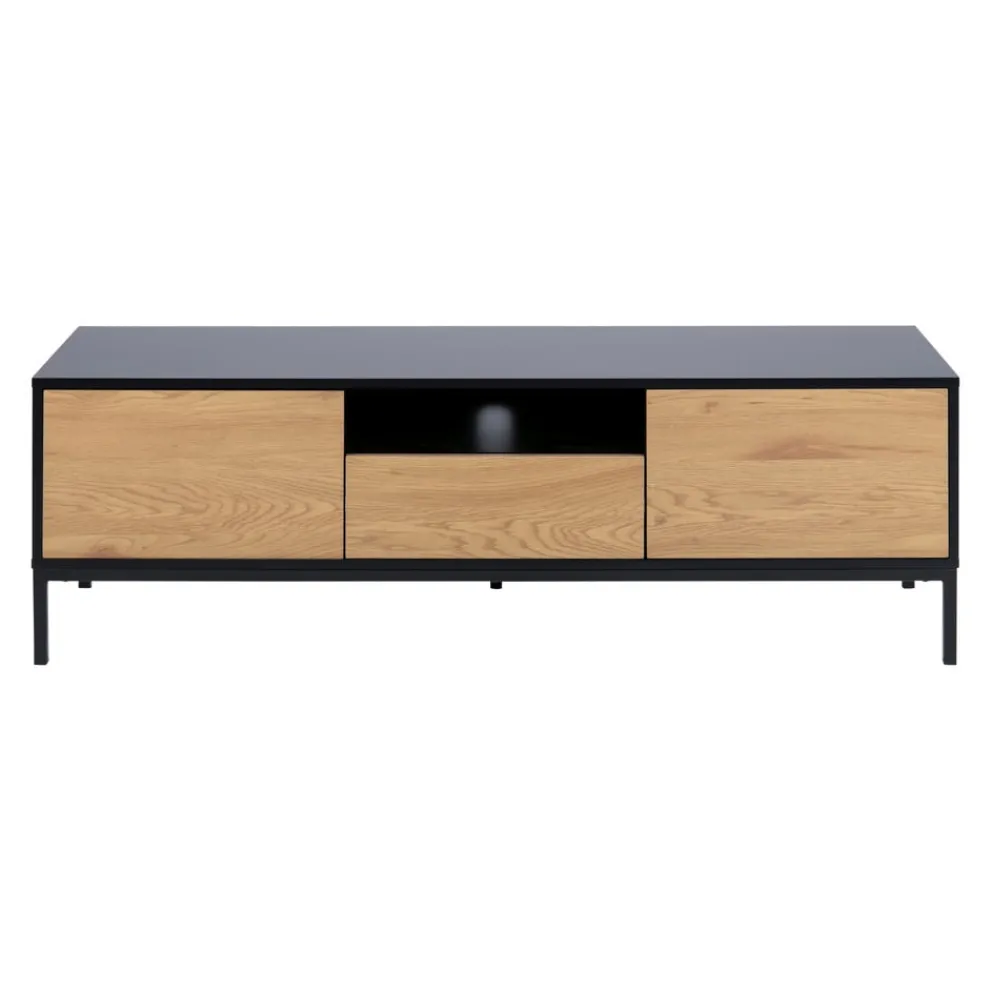 MID.YOU TV-Möbel Seaford schwarz, wildeichefarbig Discount