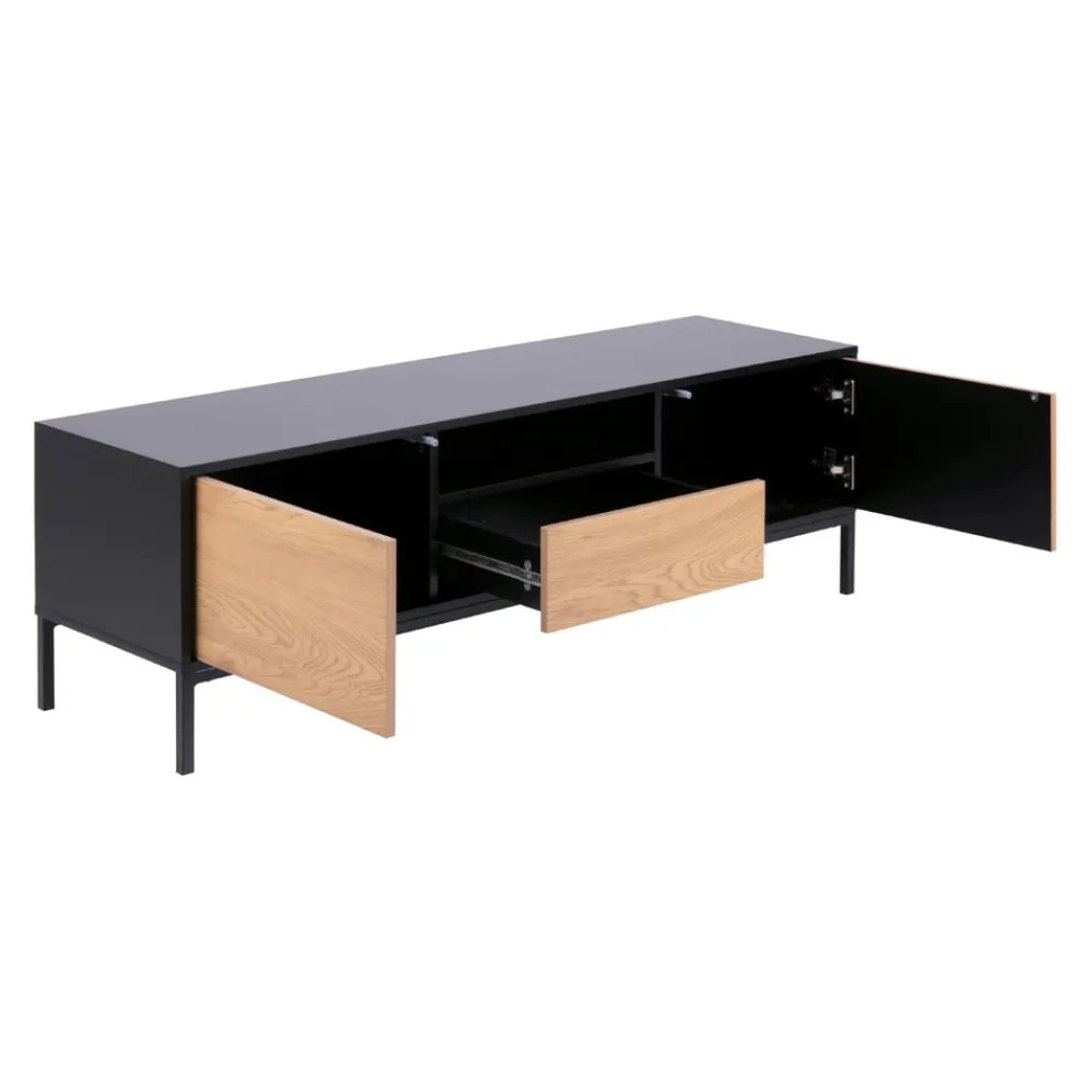 MID.YOU TV-Möbel Seaford schwarz, wildeichefarbig Discount