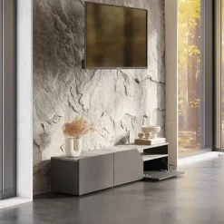 Temahome TV-Möbel VERONE betongrau, schwarz Hot