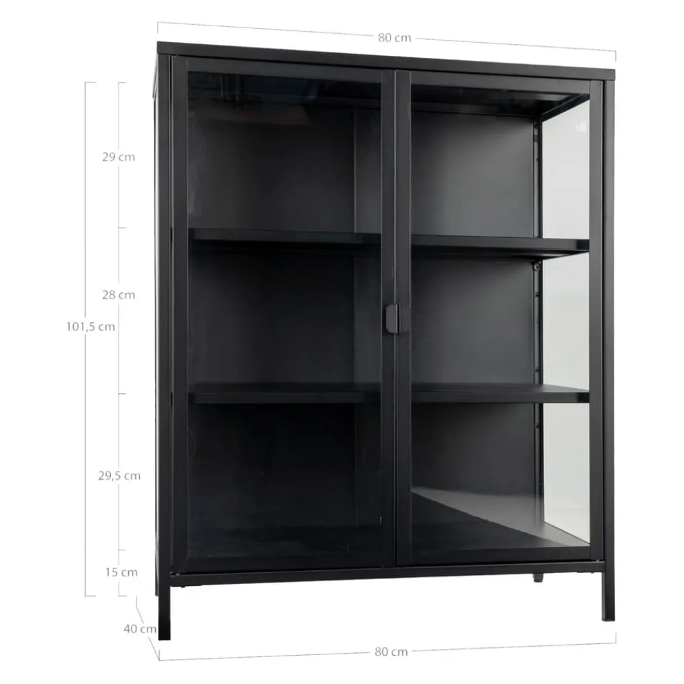 Johann Jakob Vitrine Brisbane schwarz Clearance