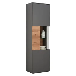 BYYU Vitrine Rico dunkelgrau Discount