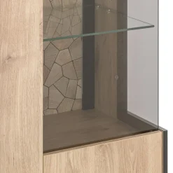 Livetastic Vitrine Ruben eichefarbig, schwarz Best