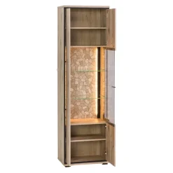 Livetastic Vitrine Ruben eichefarbig, schwarz Best