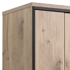 Livetastic Vitrine Ruben eichefarbig, schwarz Outlet