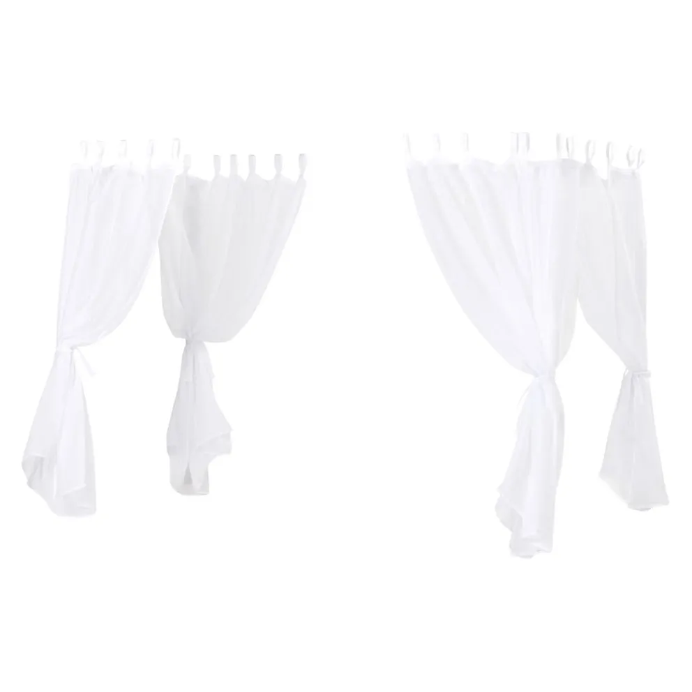 Hoppekids Vorhang HS-Flower transparent, weiss Clearance