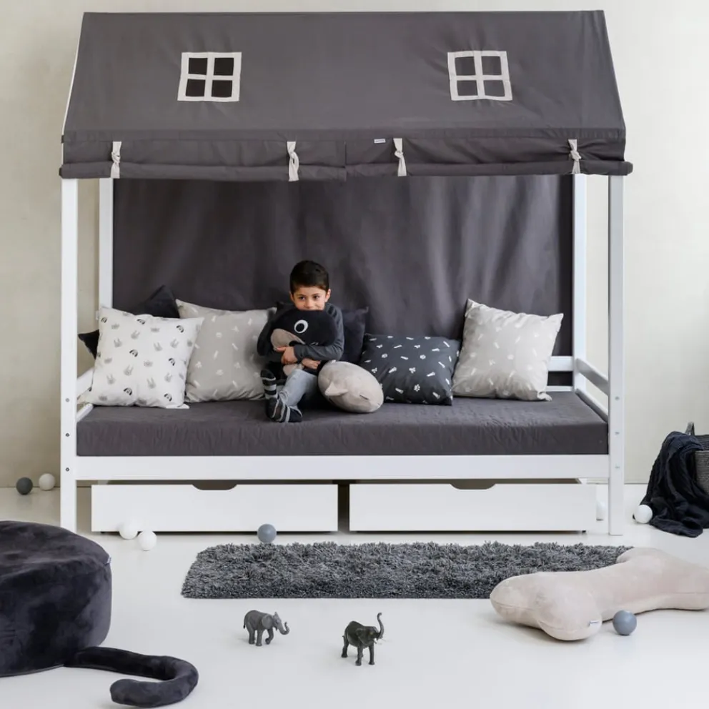 Hoppekids Vorhang HS-Pets dunkelgrau Outlet