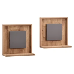 BYYU Wandboard Lizzano dunkelgrau, eichefarbig Sale