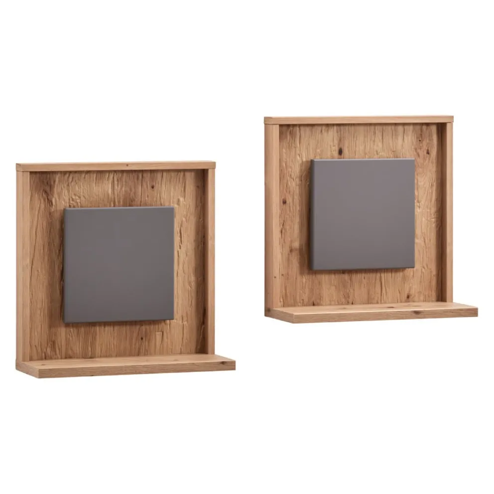 BYYU Wandboard Lizzano dunkelgrau, eichefarbig Sale