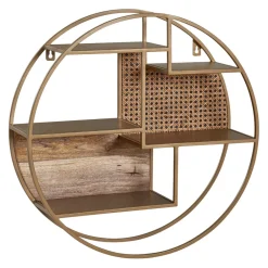 MID.YOU Wandregal Rattan braun New