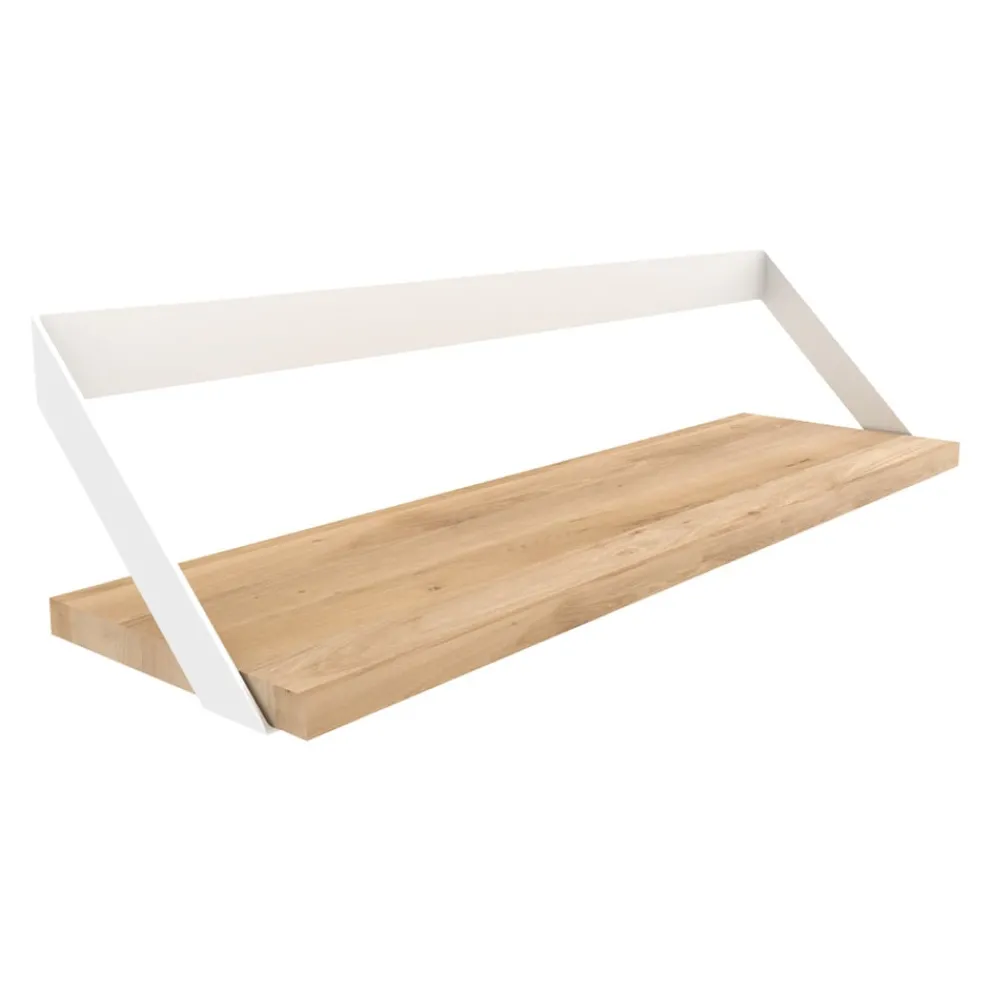 Ethnicraft Wandregal Ribbon eichefarbig, weiss Discount