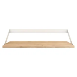 Ethnicraft Wandregal Ribbon eichefarbig, weiss Discount