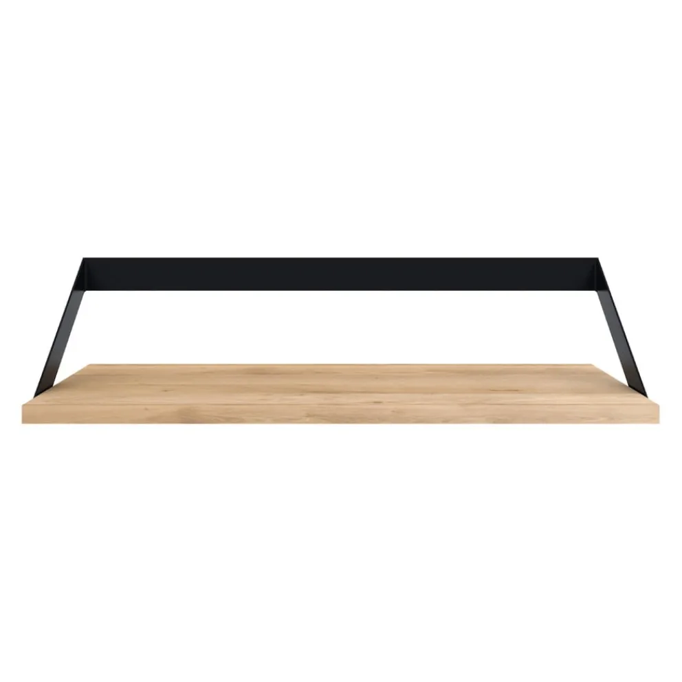 Ethnicraft Wandregal Ribbon eichefarbig, schwarz Discount