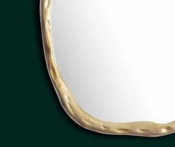 MID.YOU Wandspiegel Metall champagner New