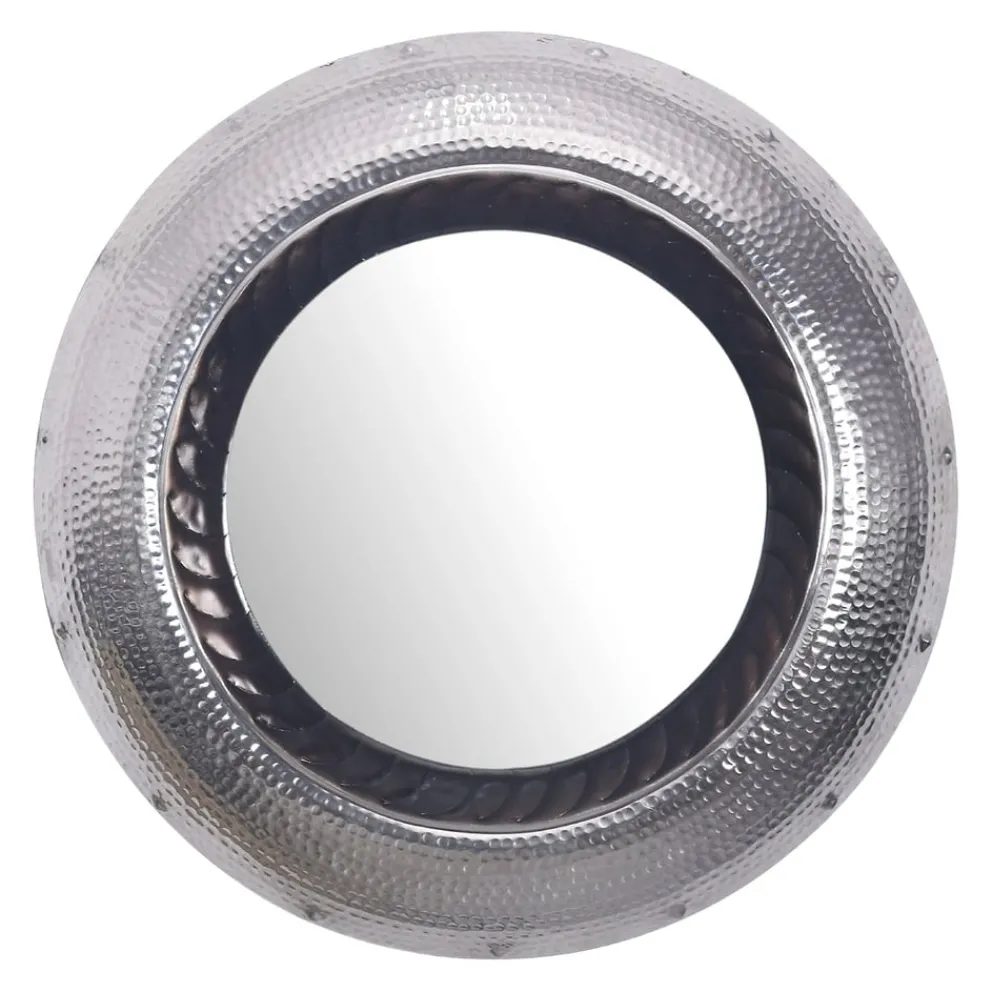 MID.YOU Wandspiegel Metall grau Clearance