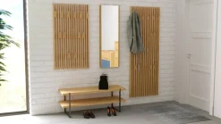 Linea Natura Wandspiegel Studioline eichefarbig, transparent Discount