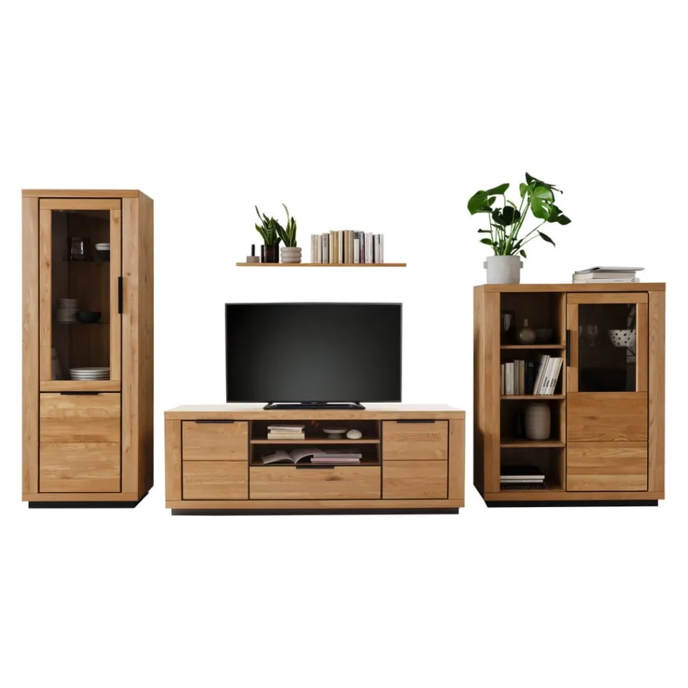 MID.YOU Wohnkombination Greno wildeichefarbig Discount