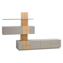 Ambiente Wohnkombination Quadra taupe Discount