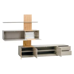 Ambiente Wohnkombination Quadra taupe Discount