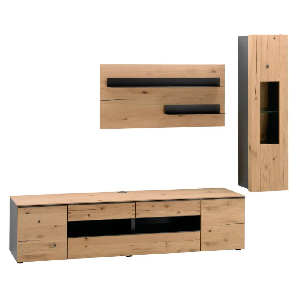 Hom'In Wohnkombination Studio 8 eichefarbig Sale