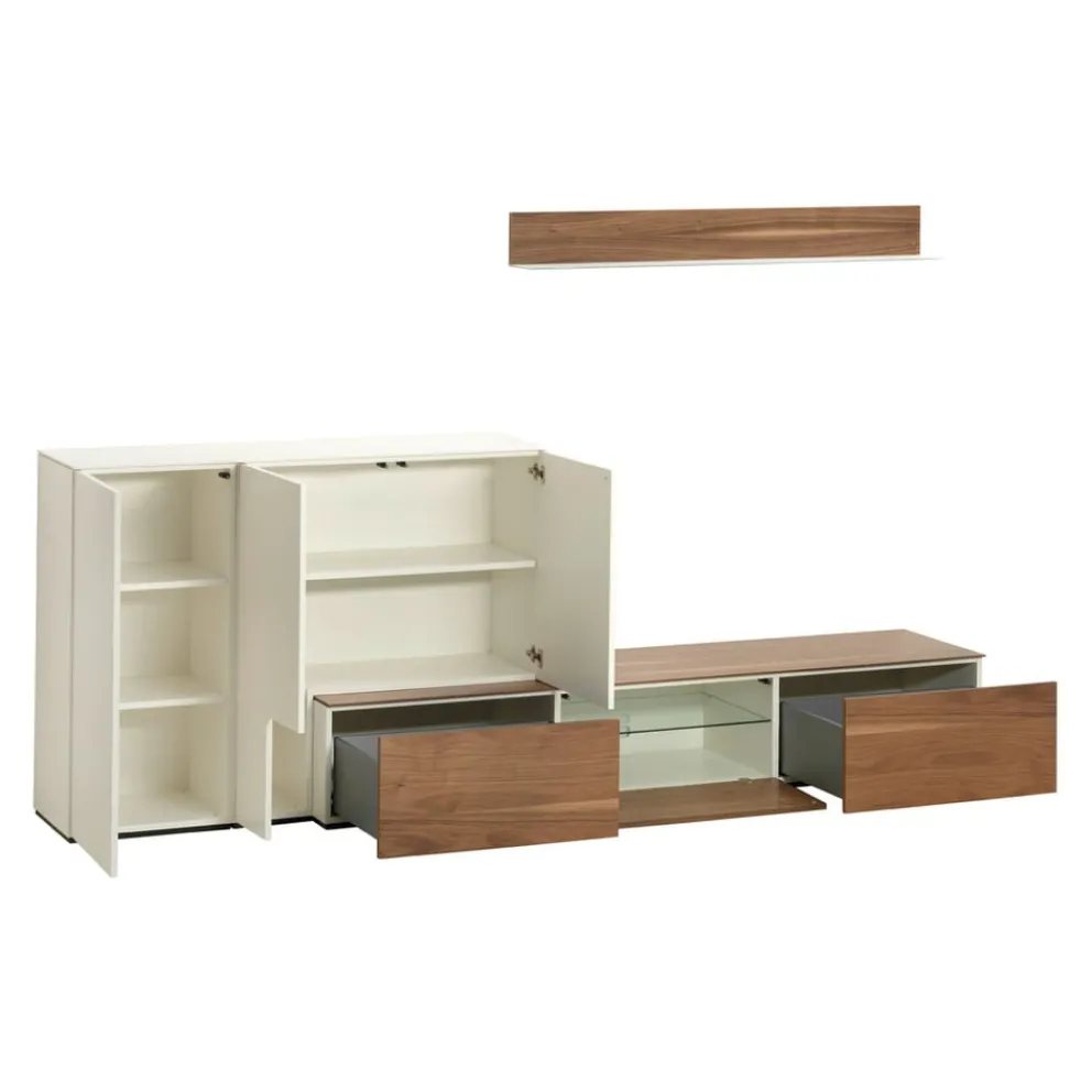 MAB Wohnkombination Timber 8946 reinweiss Online