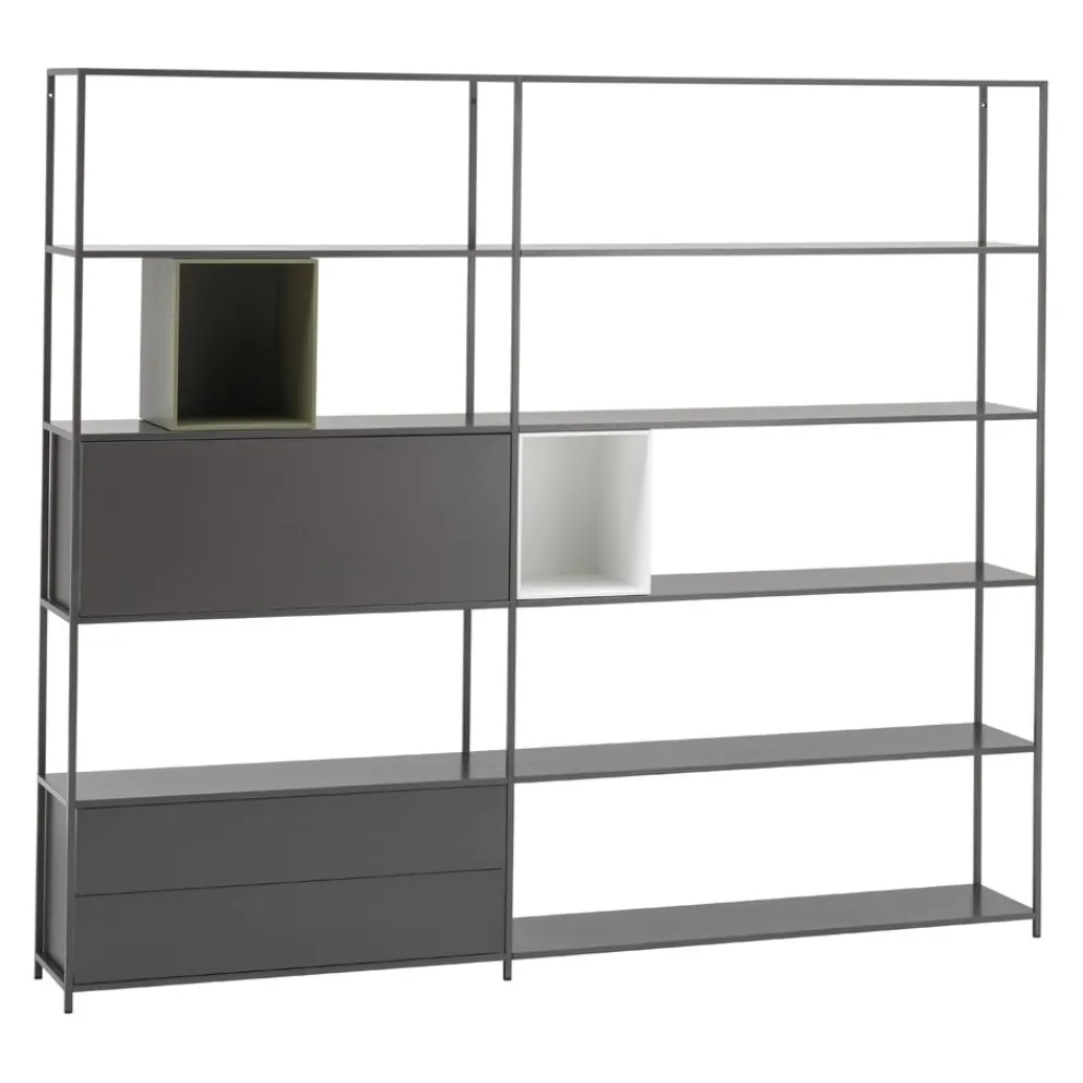 mdf italia Wohnwand Minima 3.0 shadow grey x122 Sale