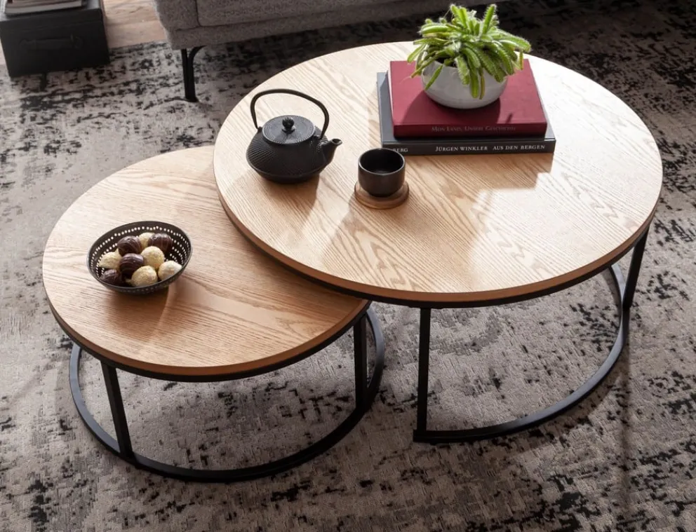 MID.YOU Zweisatztisch Modern braun New