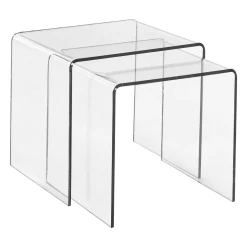 Johann Jakob Zweisatztisch Plexi transparent Outlet