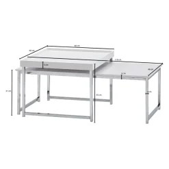 MID.YOU Zweisatztisch weiss Best