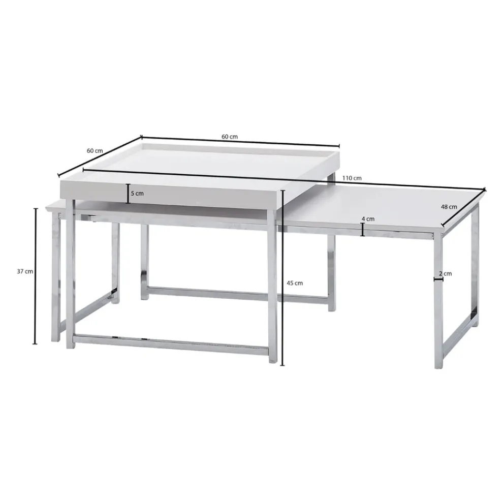 MID.YOU Zweisatztisch weiss Best